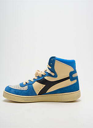 Baskets bout rond talon plat jusqu'à 3cm bleu DIADORA femme