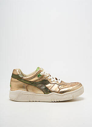 Baskets tissage satiné talon plat jusqu'à 3cm or DIADORA femme
