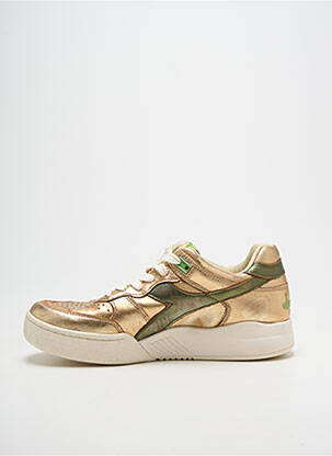 Baskets tissage satiné talon plat jusqu'à 3cm or DIADORA femme