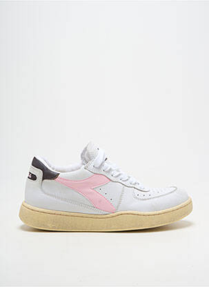 Baskets bout rond talon plat jusqu'à 3cm rose DIADORA femme