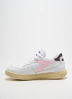 Baskets bout rond talon plat jusqu'à 3cm rose DIADORA femme