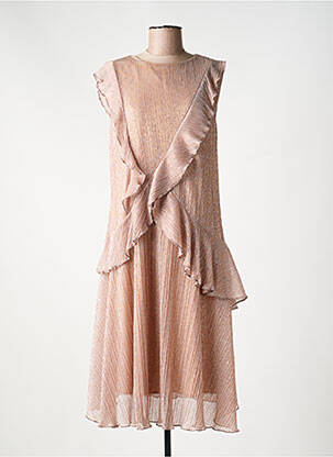 Robe mi-longue sans manche sans manche rose MAISON PÈRE femme