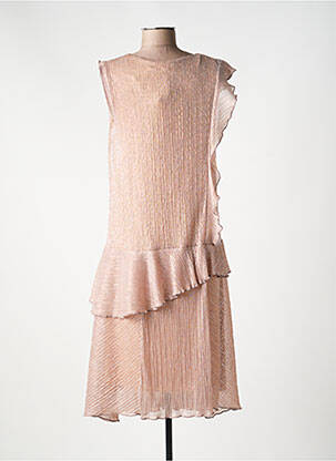 Robe mi-longue sans manche sans manche rose MAISON PÈRE femme