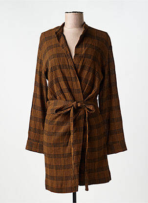 Robe courte manches longues manches longues marron VANESSA BRUNO femme