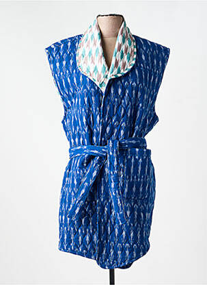 Veste kimono fermeture ceinture à nouer à la taille bleu V.DE.VINSTER femme