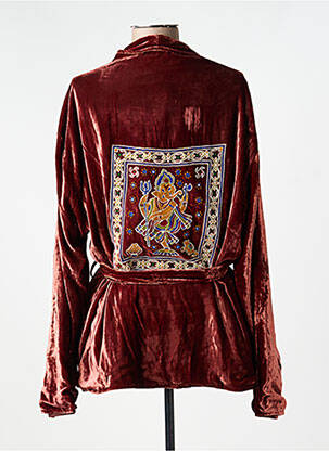 Veste kimono manches longues marron V.DE.VINSTER femme