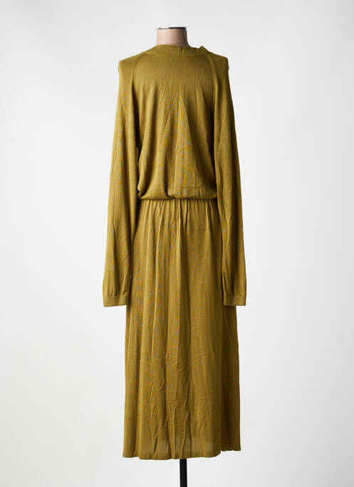 Robe longue manches longues manches longues vert KARMA KOMA femme