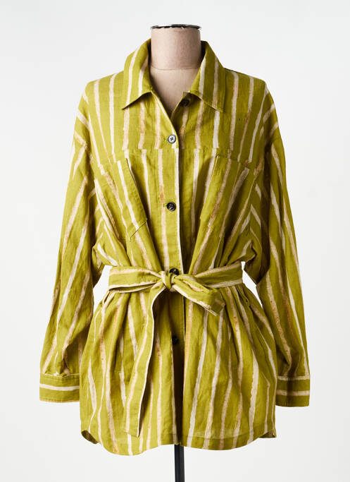 Veste casual poches vert HOD femme