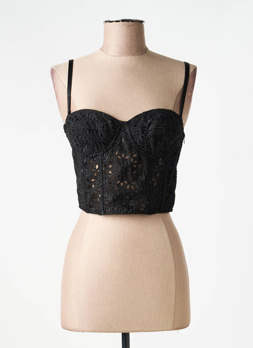 Top col v fines bretelles noir VANESSA BRUNO femme