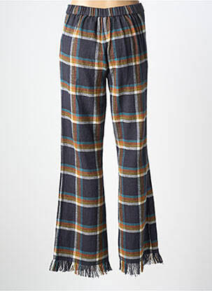 Pantalon droit taille élastique taille normale bleu V.DE.VINSTER femme
