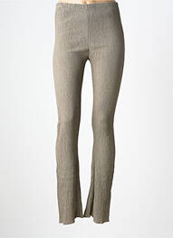 Pantalon slim taille élastique taille normale vert HUMANOID femme