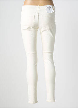 Jeans coupe slim stretch taille normale blanc LABDIP femme