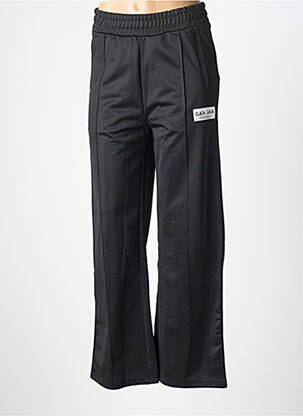 Pantalon large tissage popeline taille normale noir GAÏA GAÏA femme
