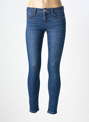 Jeans coupe slim stretch taille normale bleu LABDIP femme