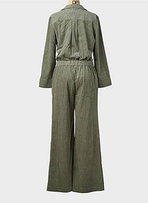 Combi-pantalon fermeture boutonnée sur le devant manches longues vert KARMA KOMA femme