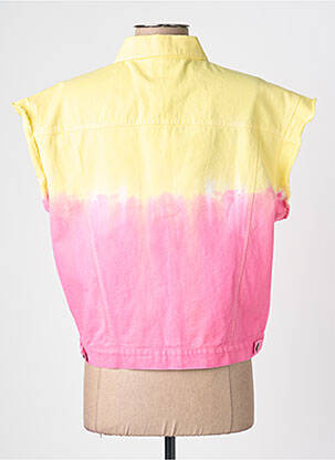 Veste casual col chemisier jaune LOVE AND LET DYE femme