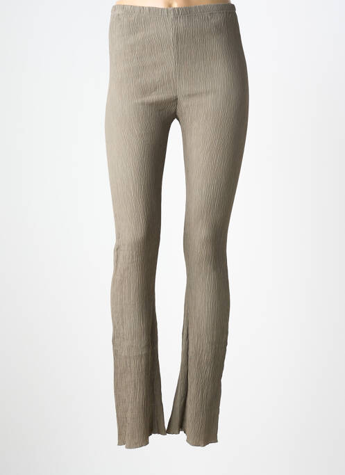Pantalon slim taille élastique taille normale vert HUMANOID femme