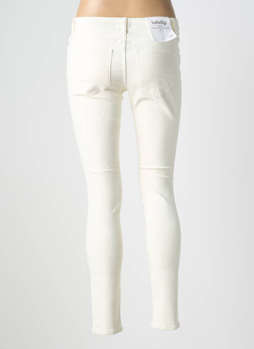 Jeans coupe slim stretch taille normale blanc LABDIP femme