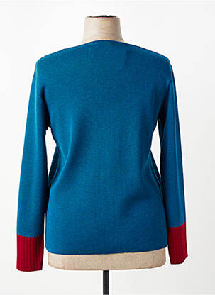 Pull coupe droite manches longues bleu TELMAIL femme