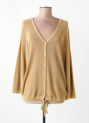 Gilet manches longues fermeture boutonnée sur le devant or YEST femme