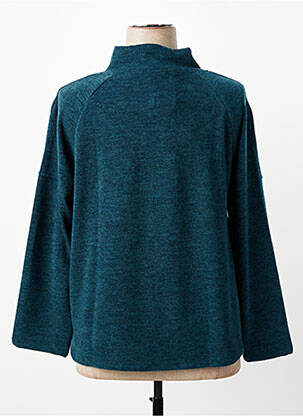 Pull coupe droite manches longues vert MALOKA femme