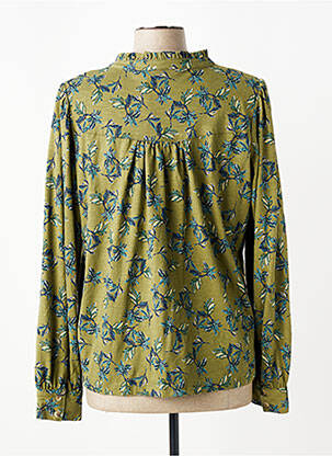 Chemisier imprimé fantaisie manches longues vert LILY & ME femme
