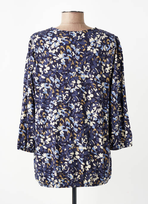 Top imprimé fantaisie manches longues bleu BRANDTEX femme