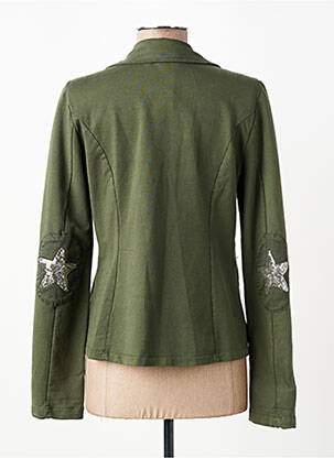 Veste casual col chemisier vert LACOMY femme