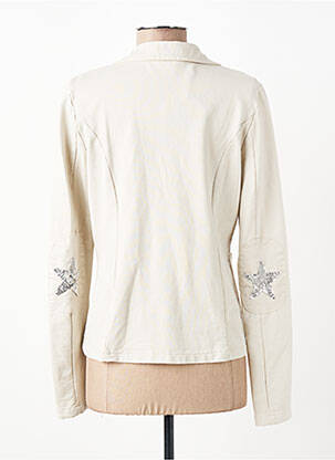 Veste casual col chemisier beige LACOMY femme