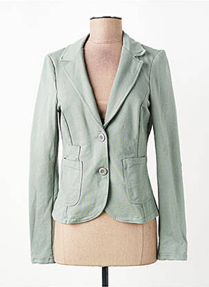 Veste casual col chemisier vert clair LACOMY femme