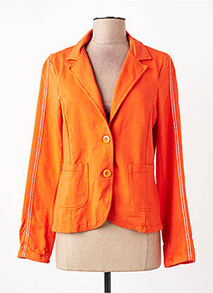 Veste casual col chemisier orange LACOMY femme