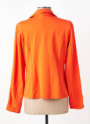Veste casual col chemisier orange LACOMY femme