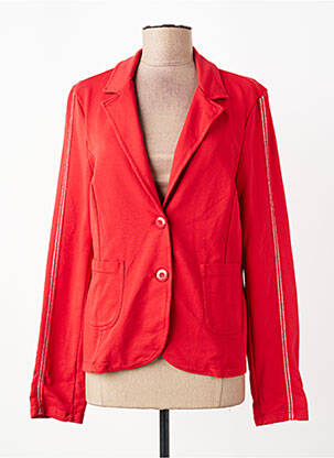 Veste casual coupe cintrée rouge LACOMY femme