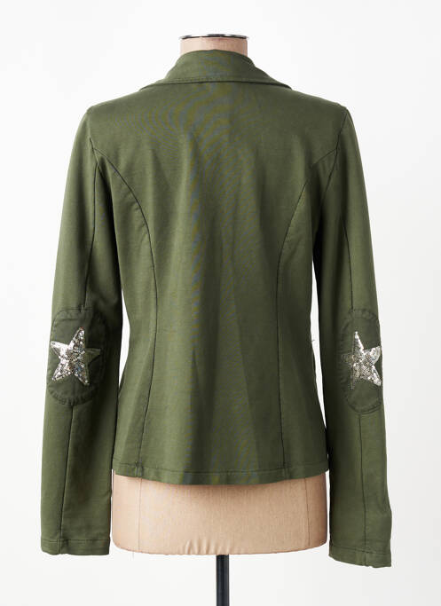 Veste casual col chemisier vert LACOMY femme