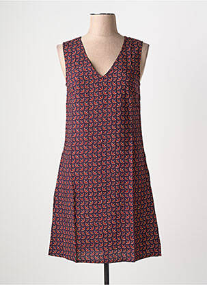 Robe courte sans manche sans manche violet COTON DU MONDE femme