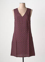 Robe courte sans manche sans manche violet COTON DU MONDE femme