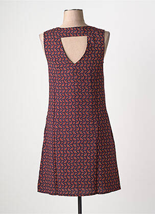 Robe courte sans manche sans manche violet COTON DU MONDE femme