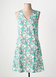 Robe courte sans manche sans manche bleu COTON DU MONDE femme