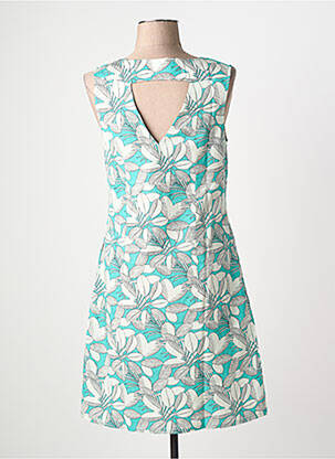 Robe courte sans manche sans manche bleu COTON DU MONDE femme