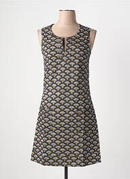 Robe courte sans manche sans manche noir COTON DU MONDE femme