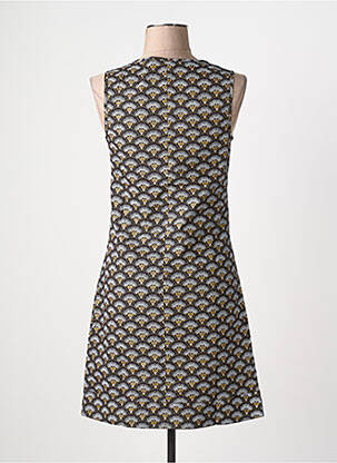 Robe courte sans manche sans manche noir COTON DU MONDE femme