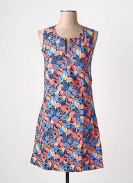 Robe courte sans manche sans manche bleu COTON DU MONDE femme