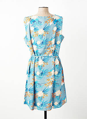 Robe courte sans manche sans manche bleu COTON DU MONDE femme