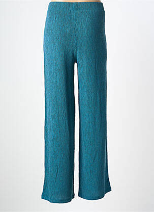 Pantalon large tissage crêpe taille normale bleu GARCIA femme