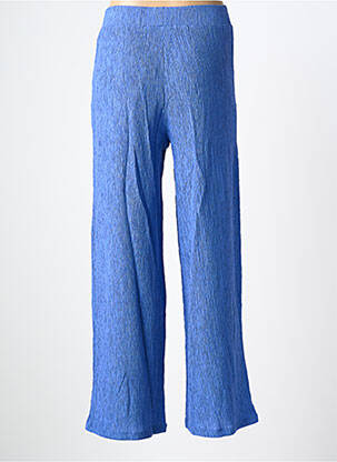 Pantalon large tissage crêpe taille normale bleu clair GARCIA femme