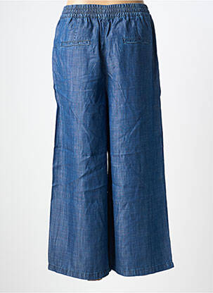 Pantalon large tissage popeline taille normale bleu MORE & MORE femme