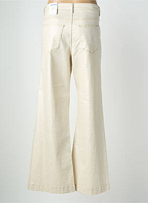 Pantalon flare coupe évasée beige GARCIA femme