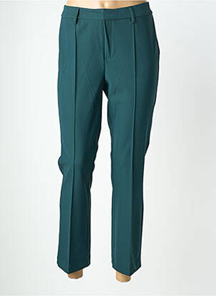 Pantalon 7/8 fermeture zippée sous rabat avec crochet vert SUZA femme