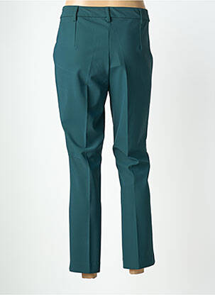 Pantalon 7/8 fermeture zippée sous rabat avec crochet vert SUZA femme