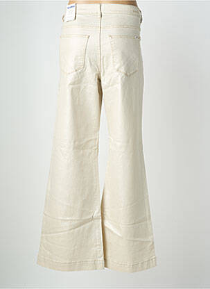 Pantalon flare coupe évasée beige GARCIA femme